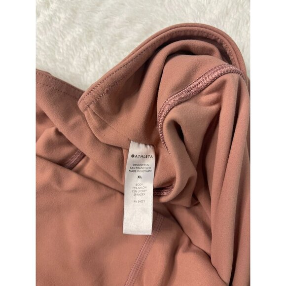 Athleta Ultra High Rise Elation 7/8 Tight Leggings XL Pink Rose Athletic Workout - Picture 4 of 8